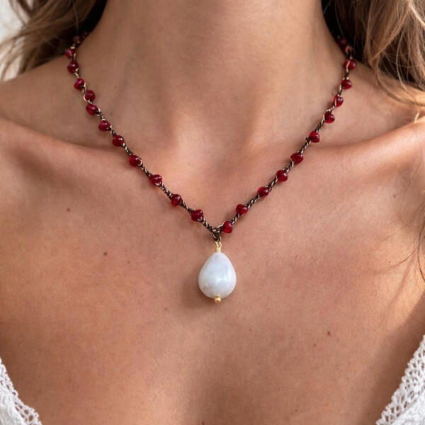 Collana Perla Barocca - immagine 2