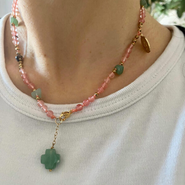 Collana Pietre dure Pink Lady - immagine 1