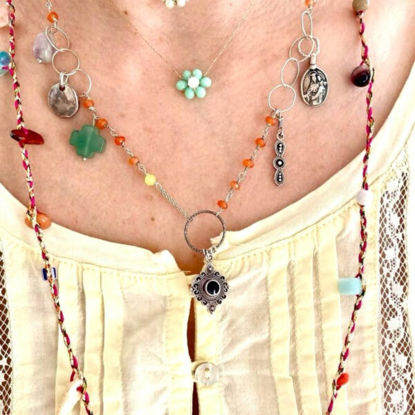 Collana Rosario con Ciondoli "Indian in Love" - immagine 1