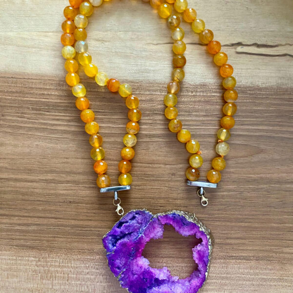 Collana Ornamentale Agata Giada - immagine 2