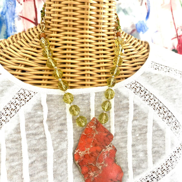 Collana Diaspro Terra Rossa - immagine 1