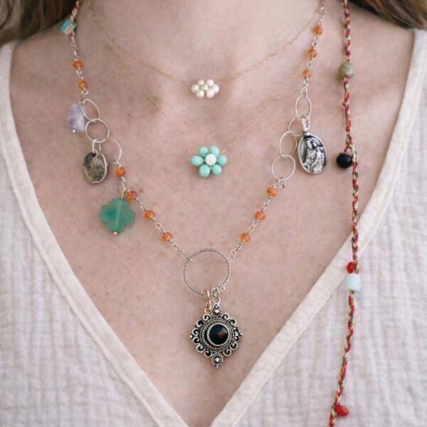 Collana Rosario con Ciondoli "Indian in Love" - immagine 2