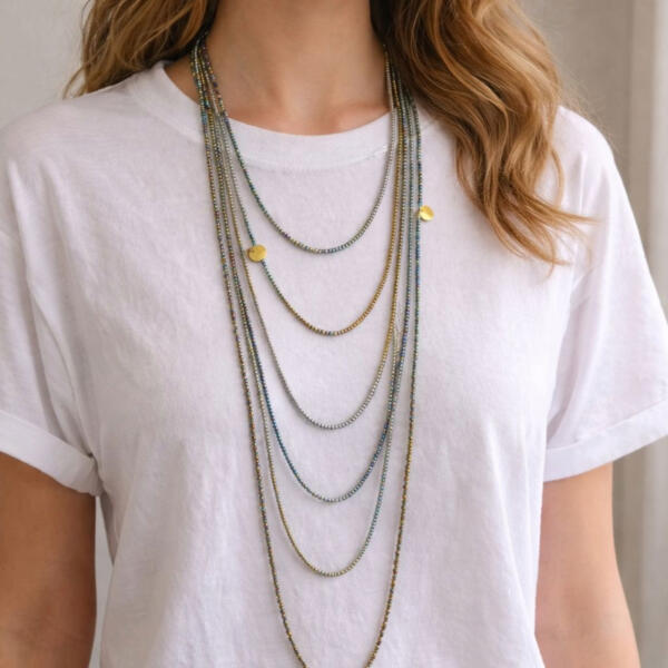 Collana Lunga Microcristalli - immagine 1