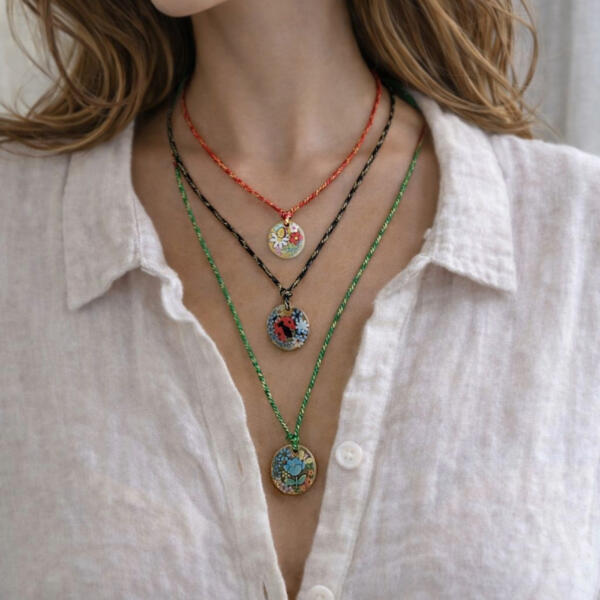 Collana Cordino Ciondolo - immagine 1