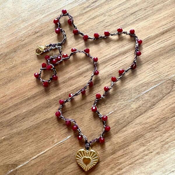 Collana Sacro Cuore Handmade - immagine 8