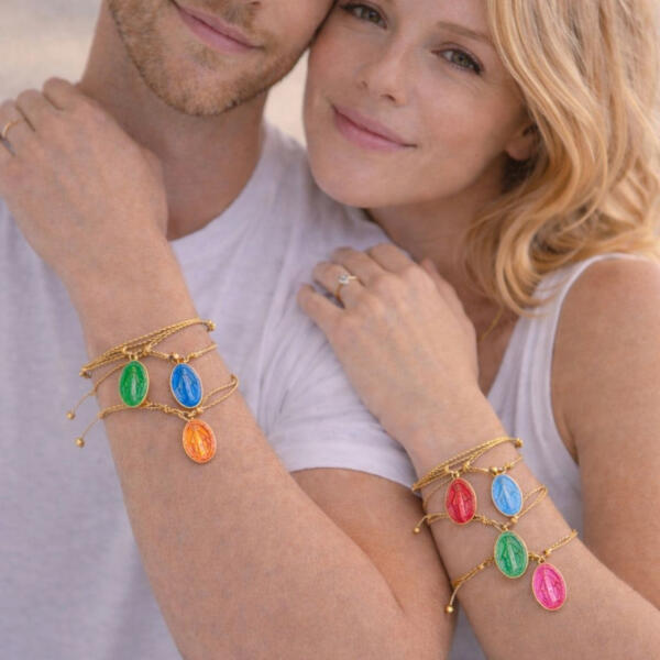 Bracciale Madonna Miracolosa Colorato - immagine 2