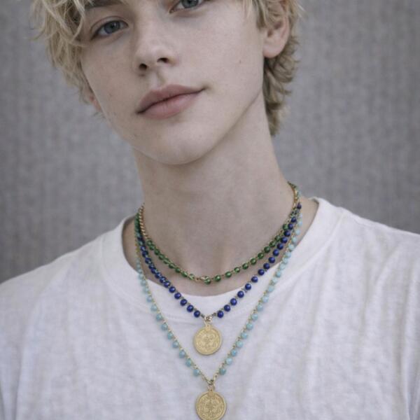 Collana Crochet Moneta - immagine 2